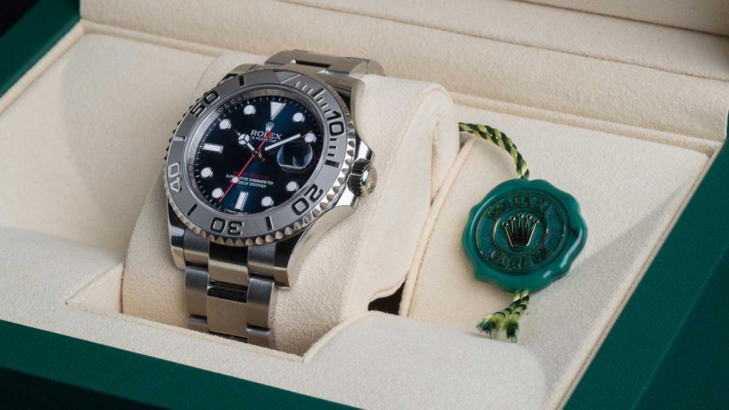 rolex in case with authentic stamp