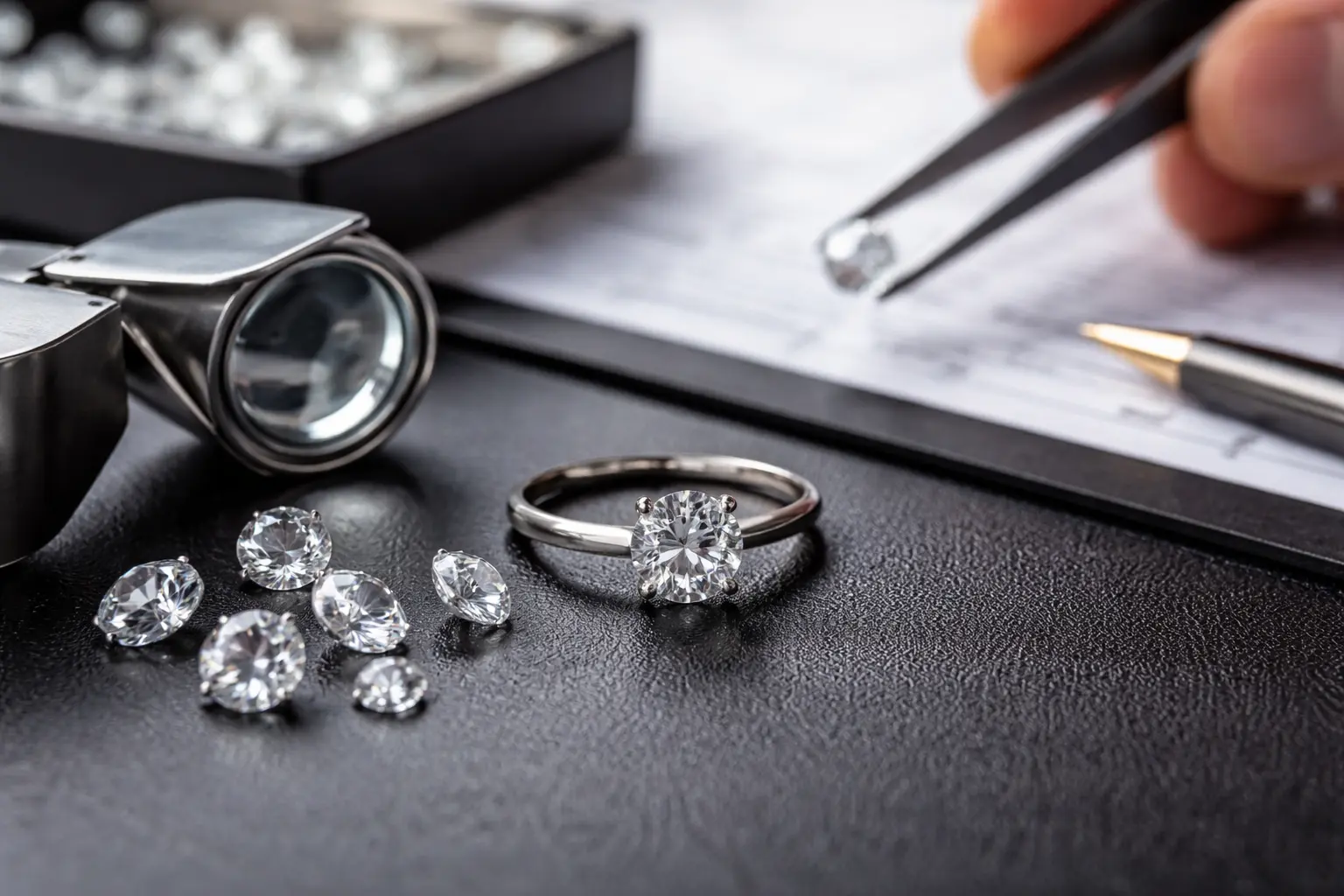 diamonds and diamond ring