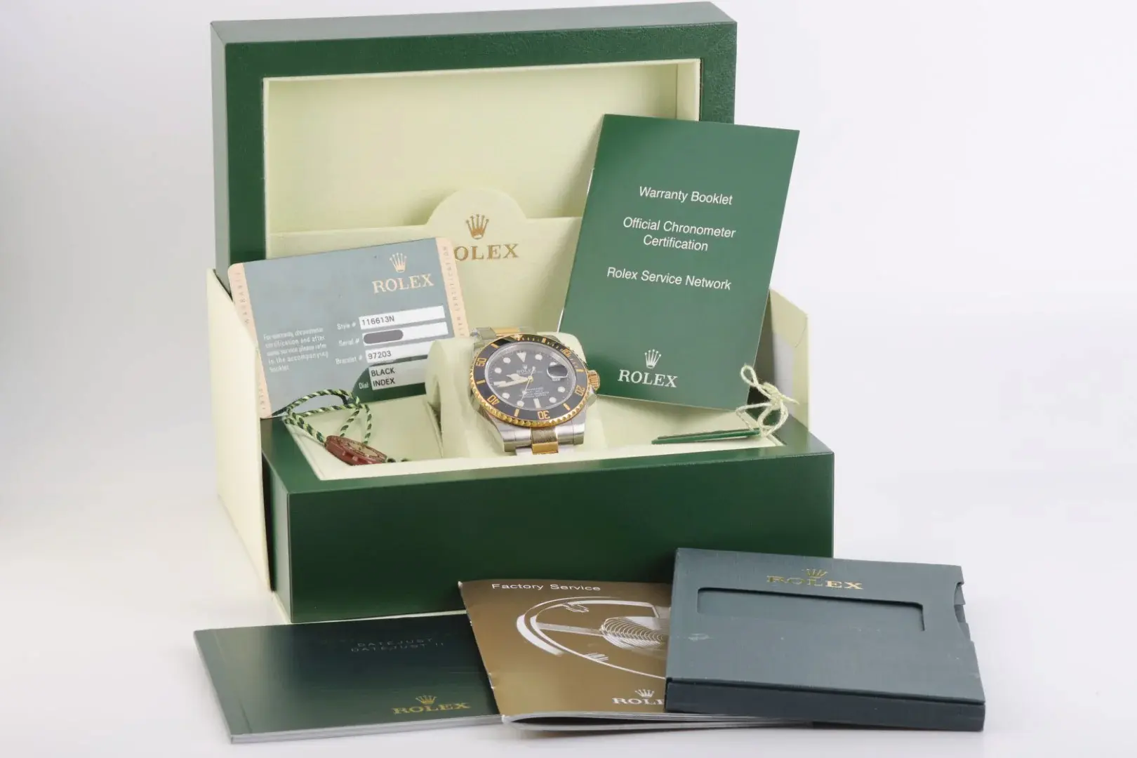how to sell a rolex - Rolex Submariner 116613N 40mm Stainless Steel & 18k Gold 2013 Watch Box & Papers