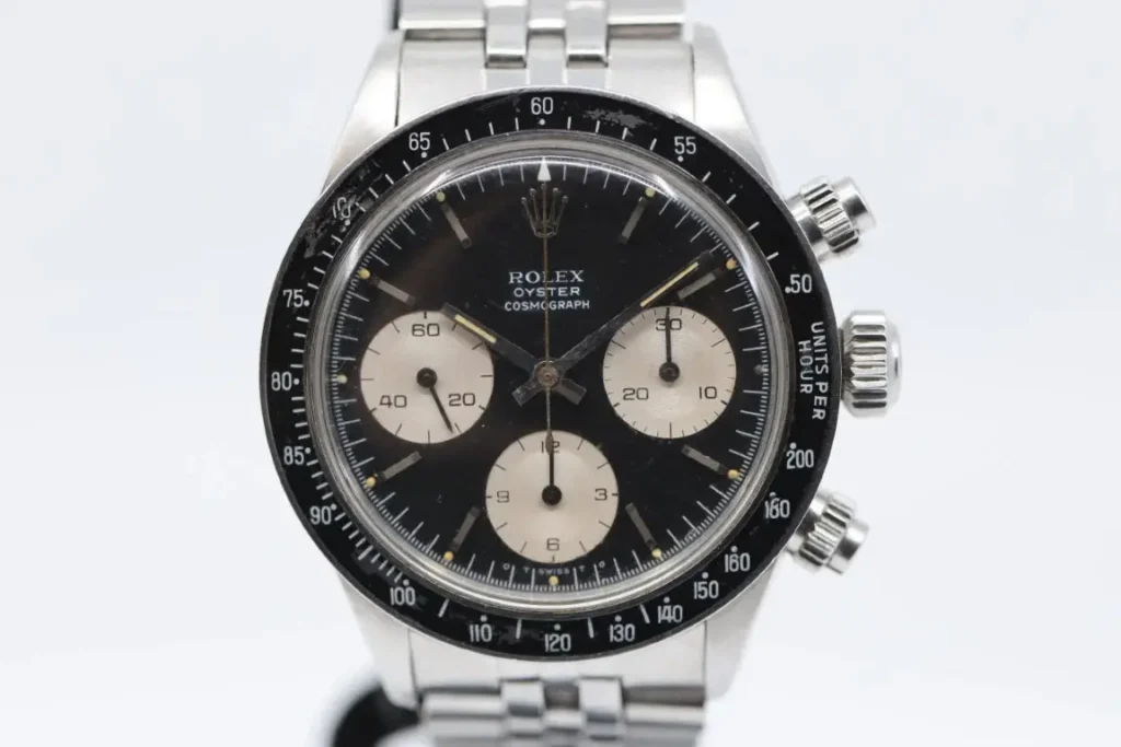 Rolex Cosmograph Daytona 6263 Stainless Steel 40mm Men's Watch with visible wear